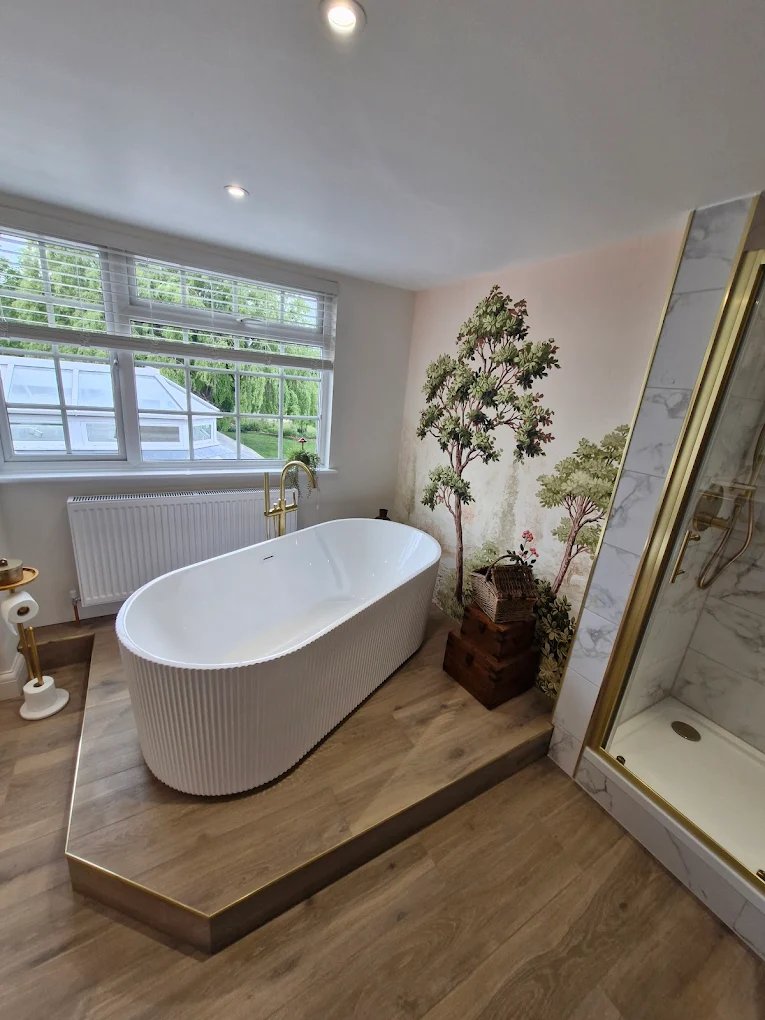 Jungle themed bathroom